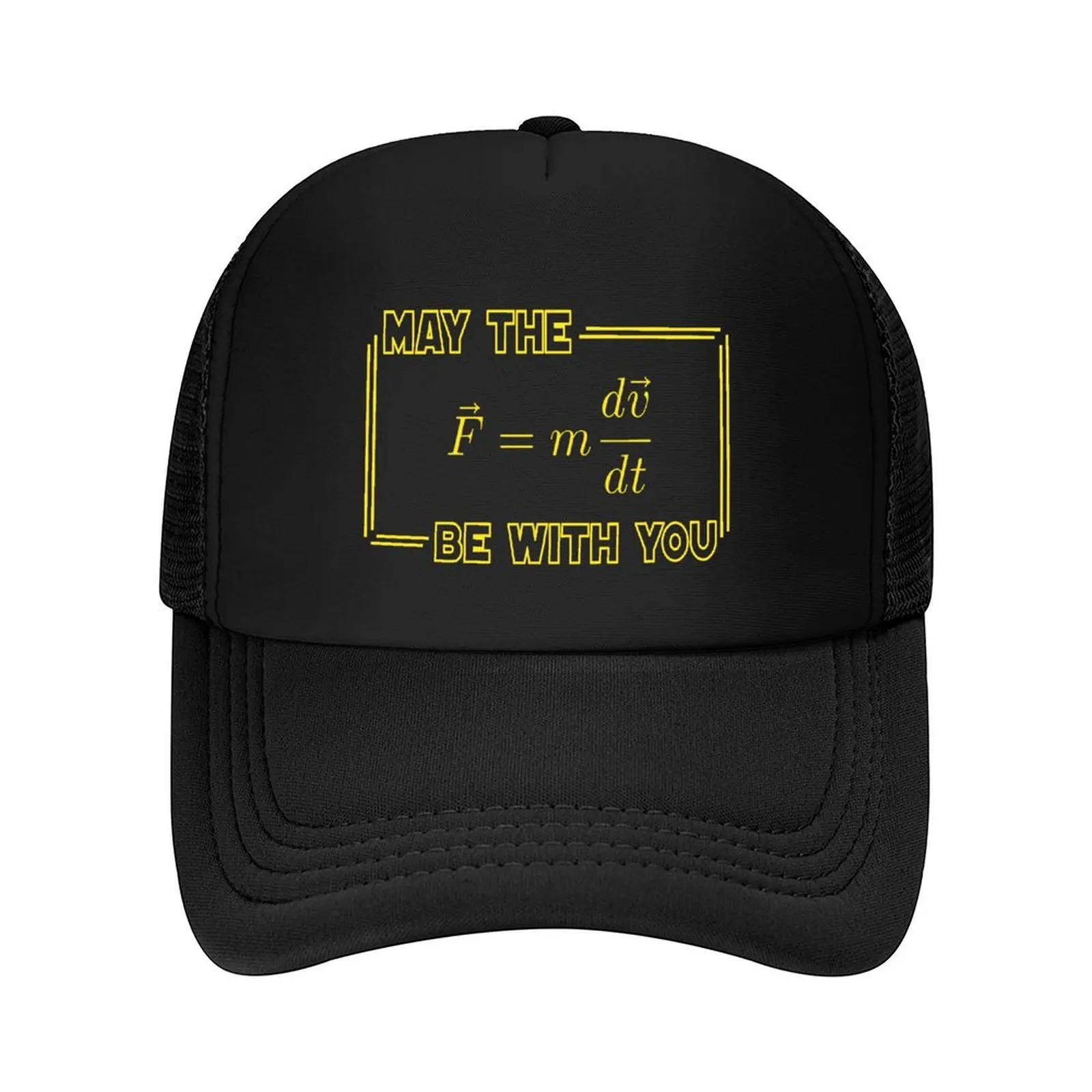

May The Force Be With You Physics equation Geek humor Baseball Cap Visor black New Hat Luxury man cap Women Caps Men's