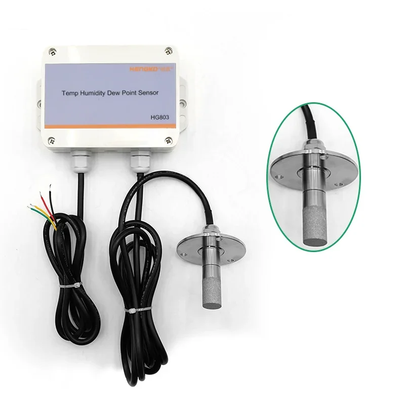 HG803 flange Stainless steel split probe RS485 Workshop digital temperature and humidity sensor meter transmitter