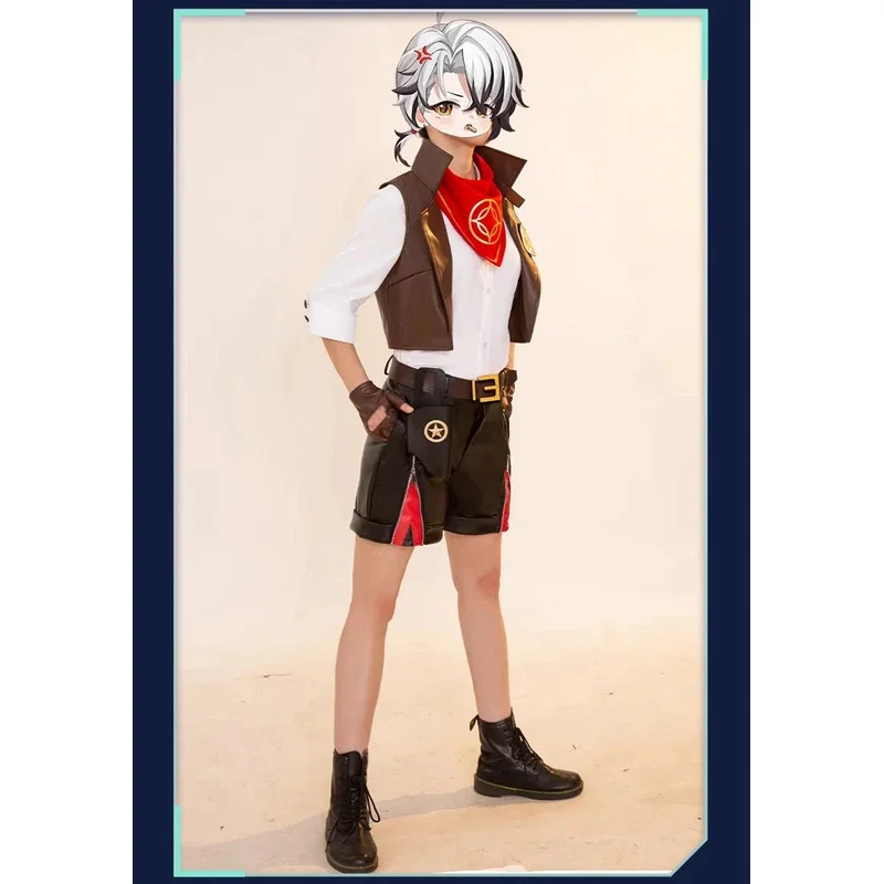 Boothill Cosplay disfraz pantalones cortos conjunto Halloween Navidad Anime juegos Cosplay conjunto de disfraz diario