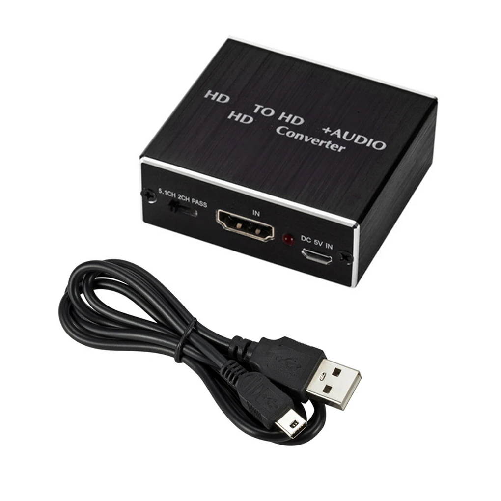 

Аудио экстрактор HDMI-совместимый SPDIF 3,5 мм выход экстракции сплиттер пройти 2.0CH 5.1CH конвертер оборудования