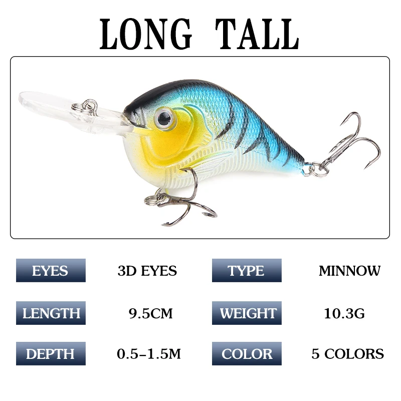 Wholesale 5.5cm Crankbaits Fishing Lures Wobblers Crank Hard Baits for Fishing Topwater Lures