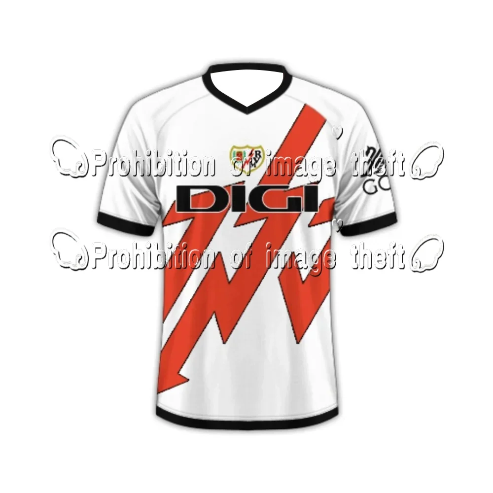 

2025 Spain Football Training Jerseys Sports Must-have Jerseys for Fans Vallecano Lightning 3D Printed Sports Jersey MOTO