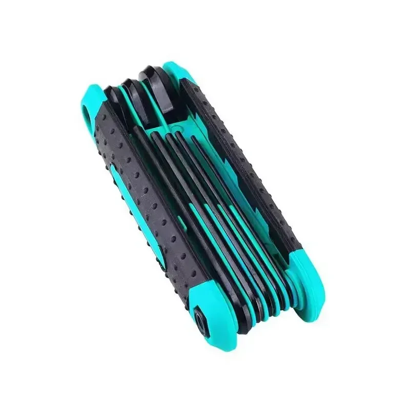 

8-In-1 Portable Folding Allen Flat Head Wrench Set Plum Blossom Wrench Combination Multifunctional Household Outdoor Repair Tool