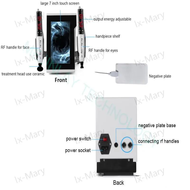 Nueva barredora multifuncional mejorada, dispositivo mágico de belleza para el cuidado de los ojos y la cara, antiarrugas, máquina de eliminación de bolsas de ojos RF