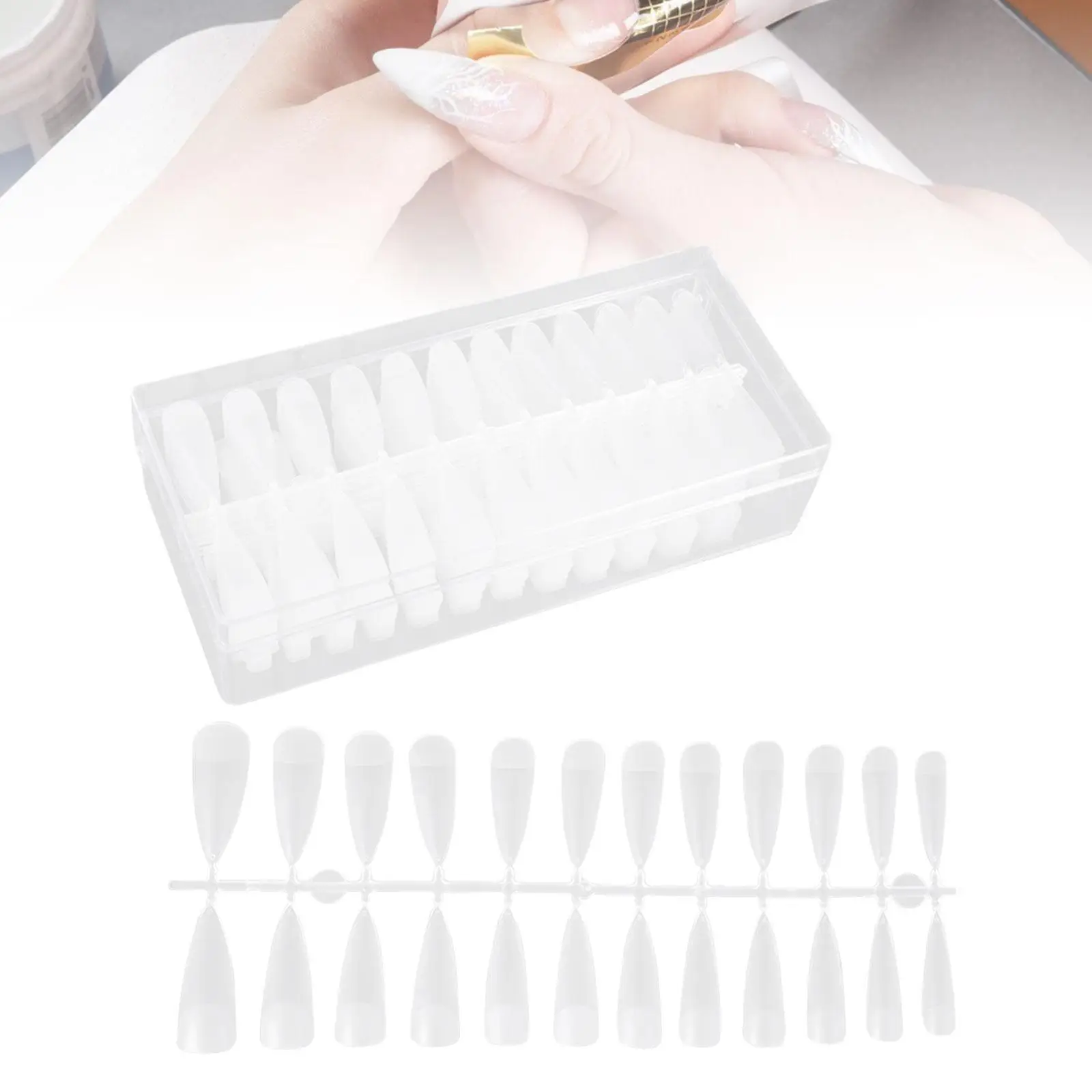 

240x Gel Nail Tips Gelly Nail Tips Nails Art Clear for Soak Off Nail Extensions Nail Extensions Tips for DIY