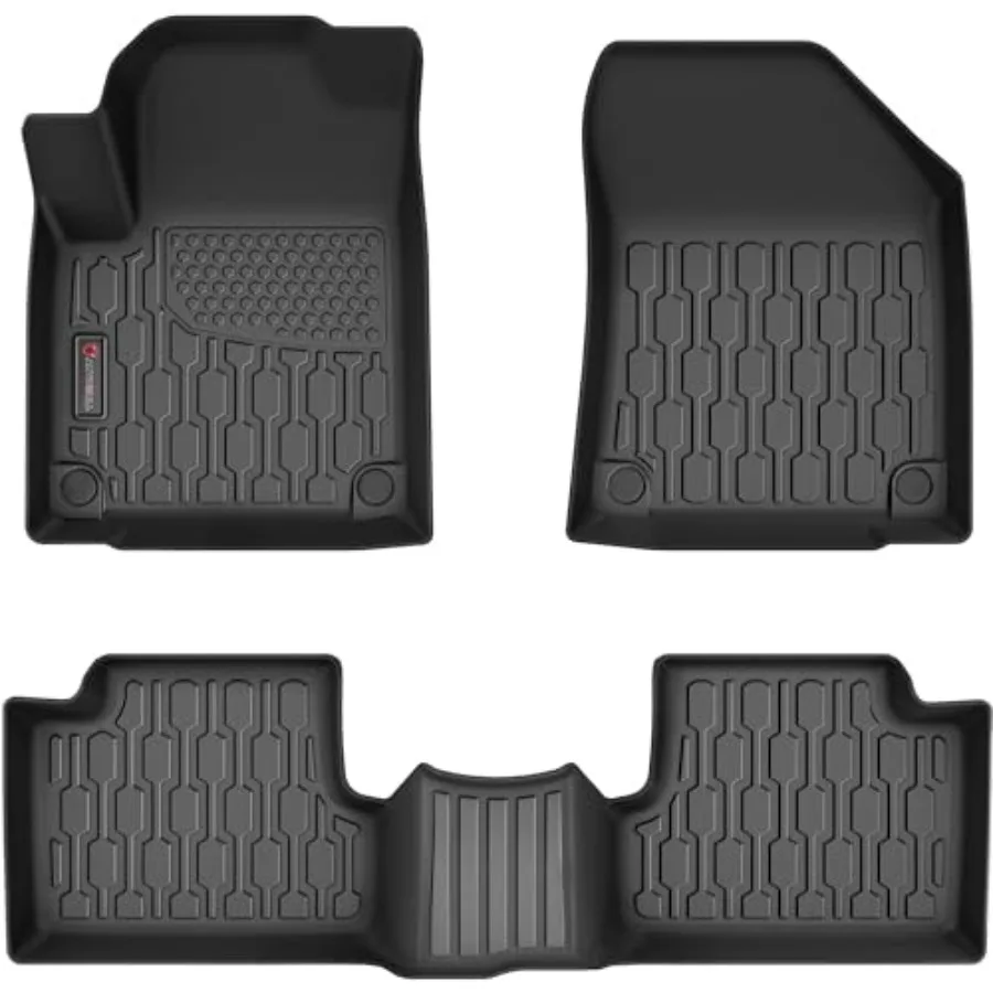 

Floor Mats Compatible with 2016-2023 Jeep Cherokee Not for Grand Cherokee All Weather TPE Floor Liners Custom Fit Car Mats 1st