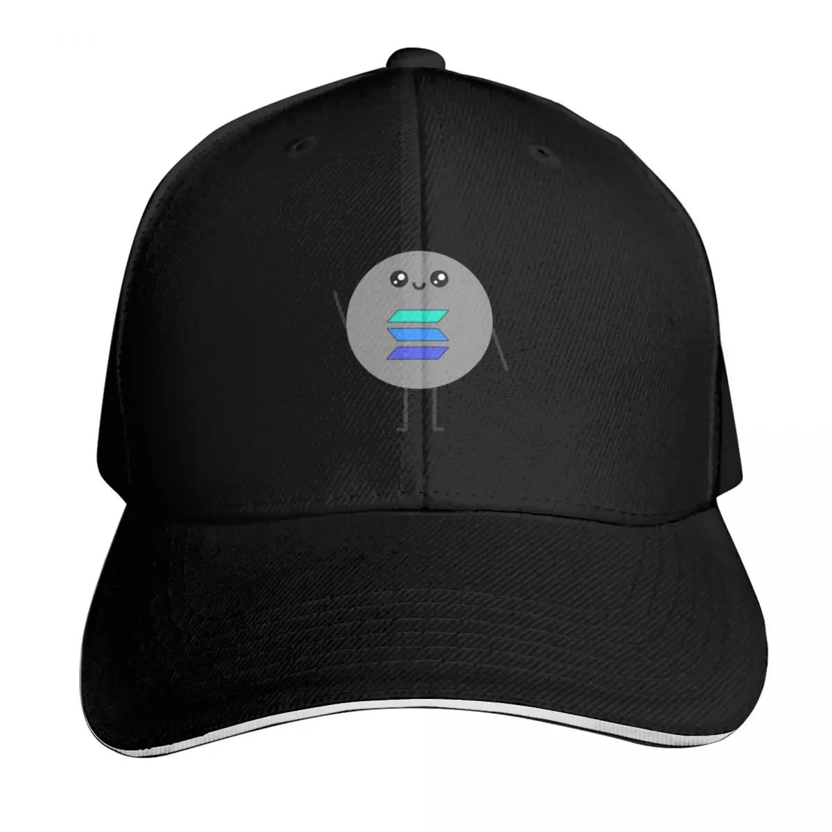 Crypto Cute kawaii Solana Baseball Cap custom caps Sunscreen Snap Back Hat hard hat Women's Beach Visor Men's