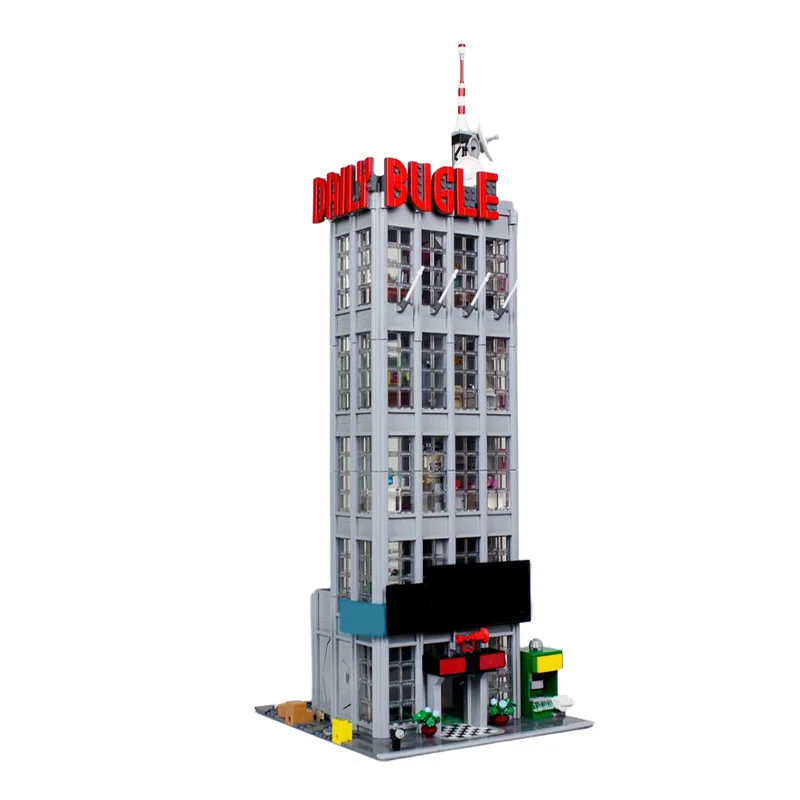 3142pcs MOC Daily Bugle Re-Scaled Mod Modular Buildings Model Building Blocks Christmas Gifts Construction Toy Display 3D Craft