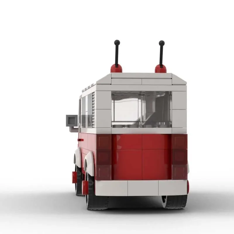 Bricklink ICONS Tecnico Auto VW T1 Food Truck Camper Van Veicoli City Speed Champions Set Building Blocks Giocattoli Regalo di Natale
