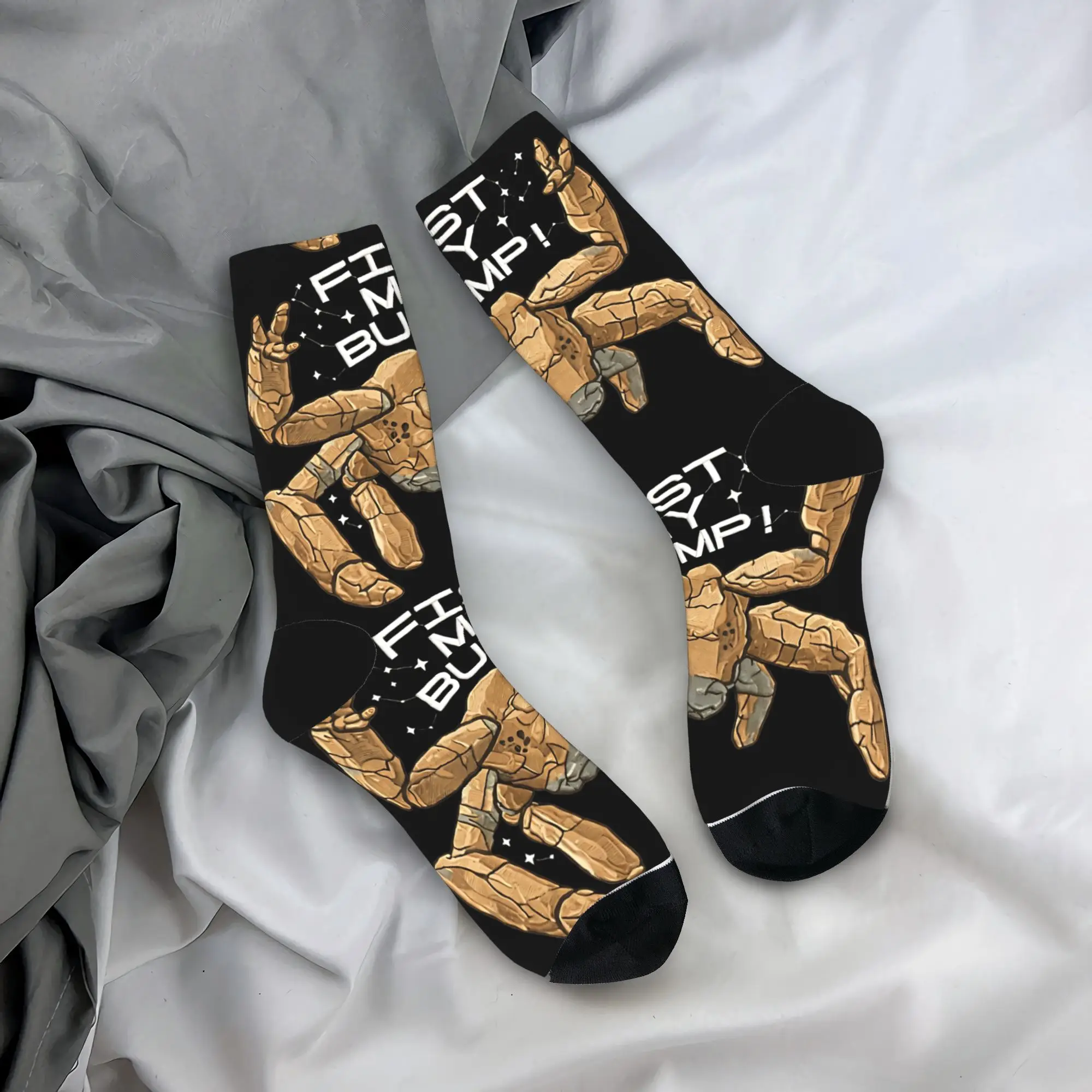 Jazz Hands Fist My Bump Stockings Project Hail Mary Socks Couple Medium Soft Socks Spring Running Sports Anti Sweat Socks Gift