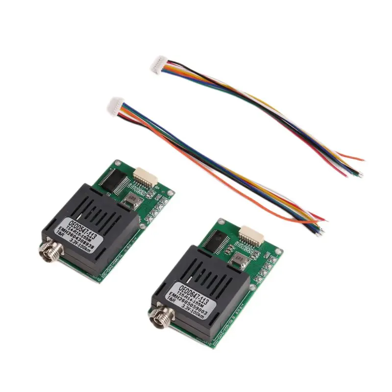B50B-TTL Optical Transceiver 100KM 2-CH Video+ 1-CH TTL Optical Module DC 5.5-26V Powered Terminal Equipment