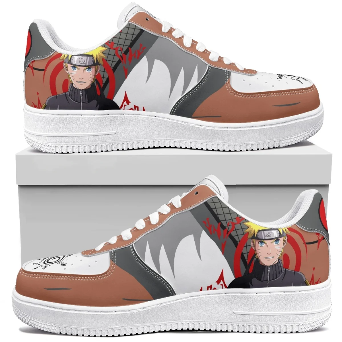 Naruto Anime Schoen Akatsuki Figuur Uzumaki Naruto Mode Basketbal Schoenen Hoge Kwaliteit Sneakers Casual Schoenen Aangepaste Schoen Gift