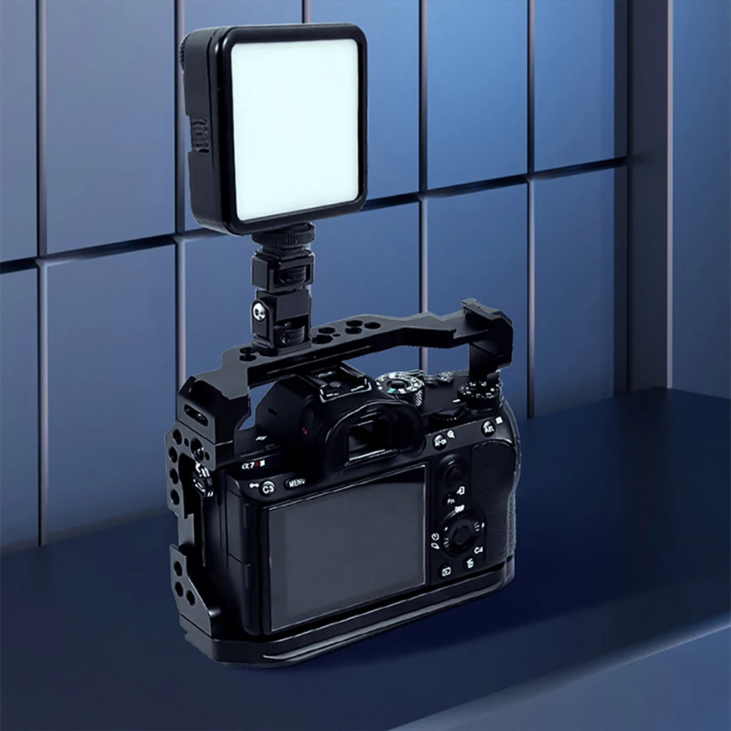 Monitor EVF Ständer Halter Kaltschuh Halterung für Kamera Feld Monitor Mikrofon Blitzschuh Einstellbare Stabilisator für GoPro DJI Action – Detail 13
