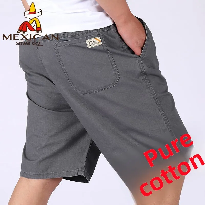 Summer Shorts Male Pants Casual Middle-aged and Elderly Outer Wear Pure Cotton Sweatpants Shorts Men Cooling Luxury Men's Brands