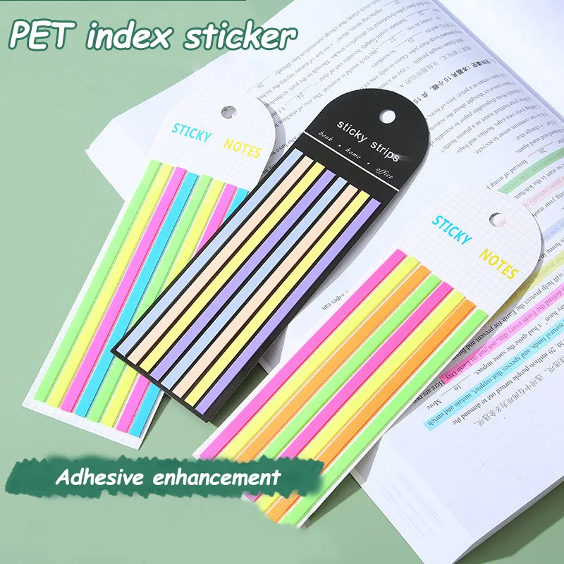 PET Extremely Long Strip Classification Marker Index Paste Student Color Translucent n-time Paste Key Marker Paste