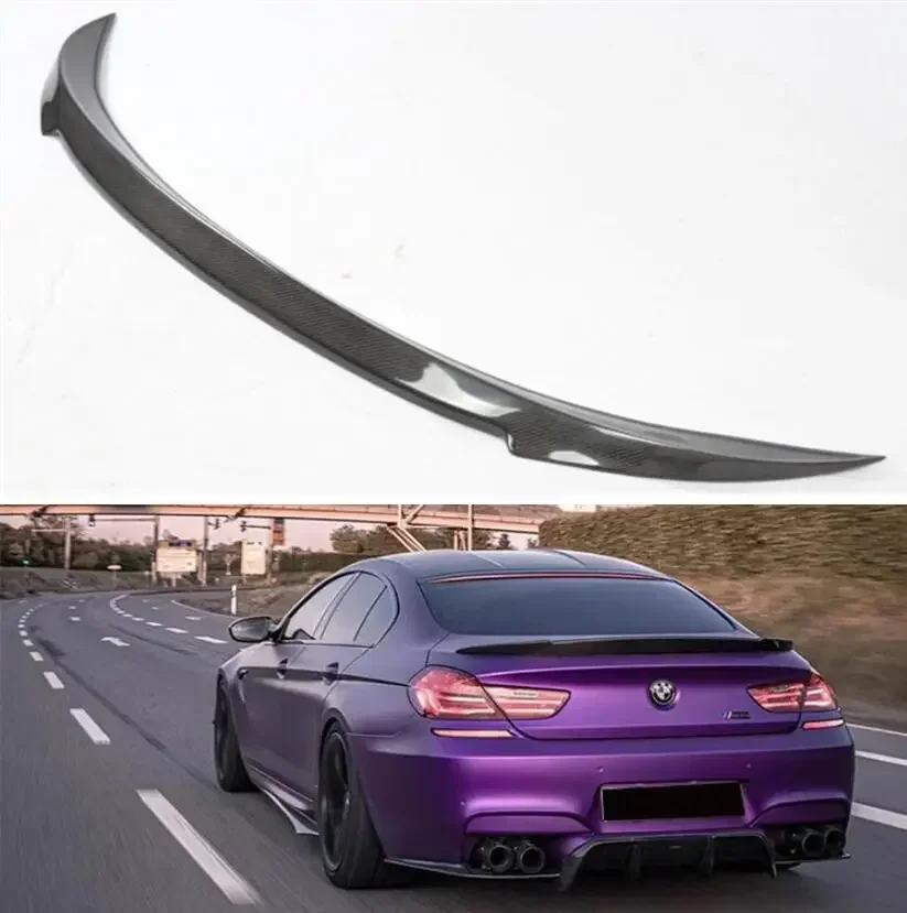 Spoiler For BMW F06 F12 F13 M6 640i 650i 2012-2019 Rear Wing Lip Tail Trunk Spoilers Real Carbon Fiber