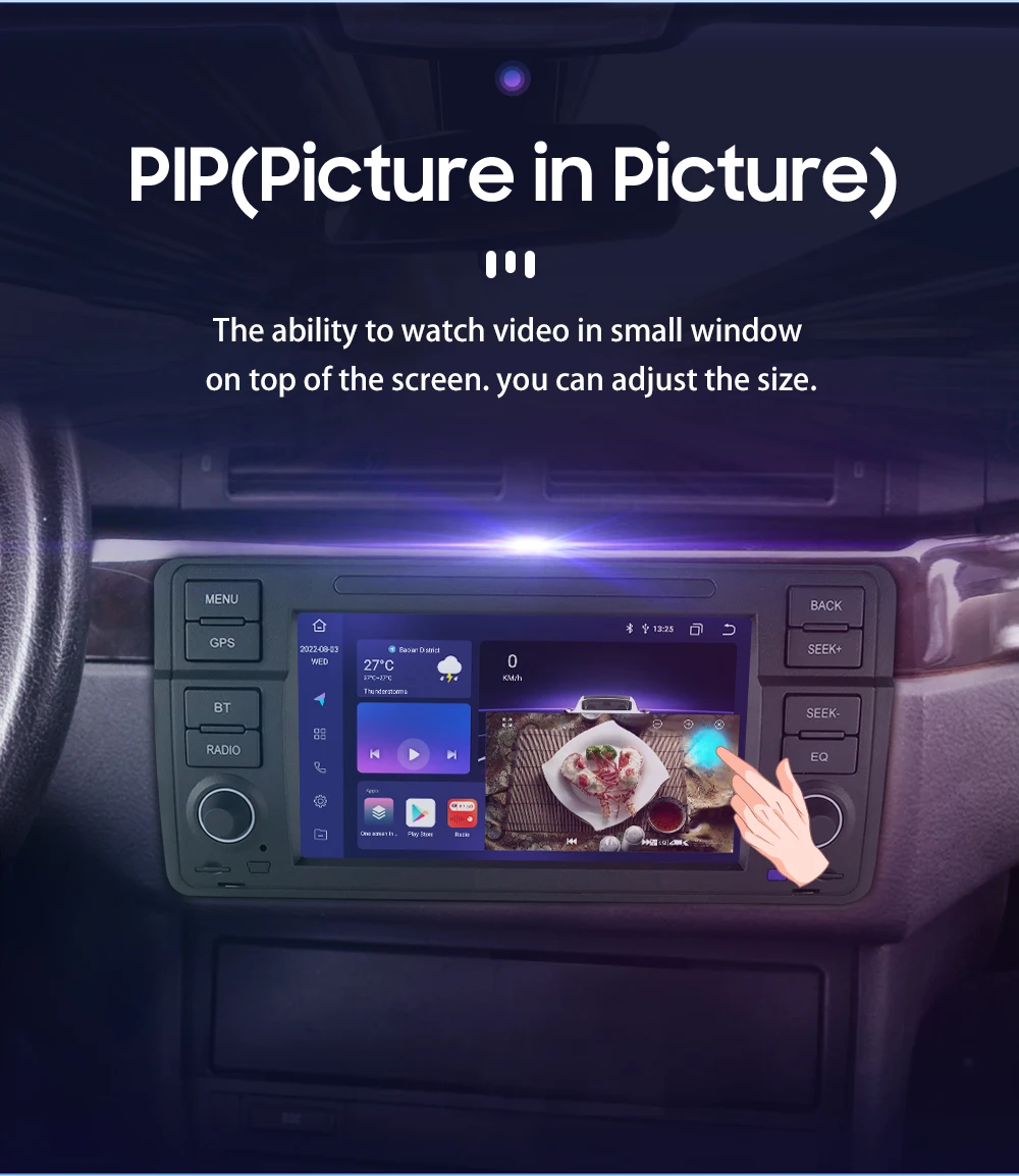 Hizpo 8 Core Android 14 Car Multimedia Radio For BMW E46 M3 Rover 75 Coupe 318/320/325/330/335 GPS CarPlay AUTO 4G Navigation