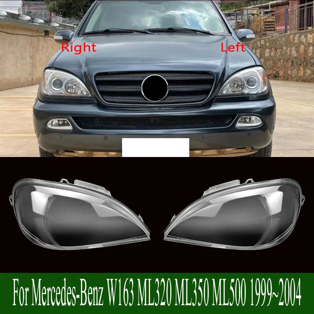 

For Mercedes-Benz W163 ML320 ML350 ML500 1999~2004 Lampshade Case Headlamp Shell Plexiglass Replace Original Lampshade
