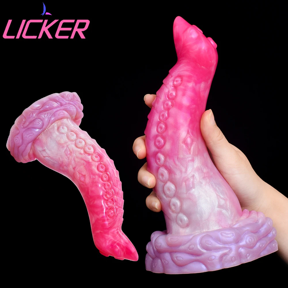 

LICKER Octopus Tentacles Penis With Sucker Animal G-Spot Stimulator Sex Adults Game Dick Pleasure Product For Women Masturbator