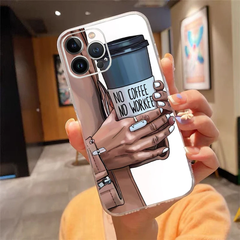 حافظة هاتف لهاتف آيفون 17ProMax Air 16 15 14 13 Pro Max 15 16 Pro 15Plus SE ok ولكن أول حافظة قهوة Funda #3