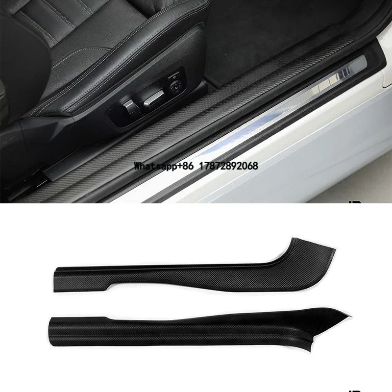 

For 2 Series G42 2023+ M2 G87 Dry Carbon Fiber Door Sill Cover Trim Protection Strip Dry Carbon Car Interior Trim Kits