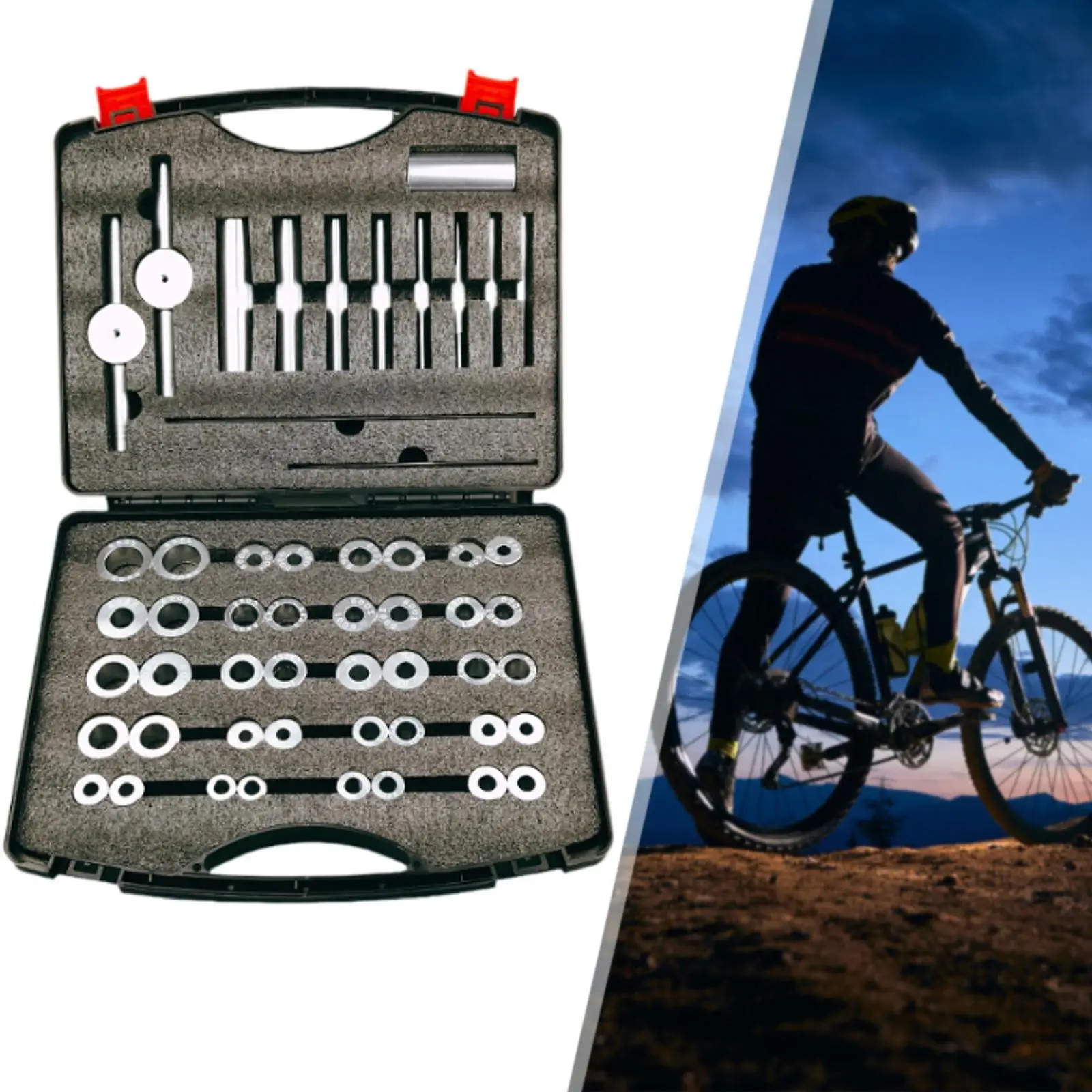 Practical Bike Bearing Press Kit with Case Turning Point for Wheels Hub