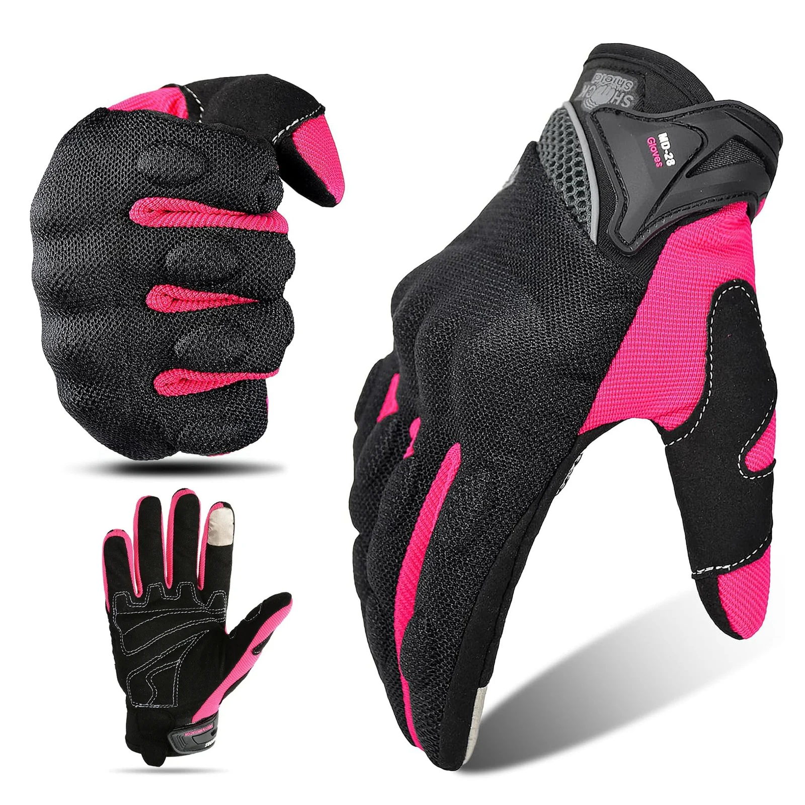 

Summer Lady's Women's Motorcycle Gloves for Cycling Moto Dirt Biker Bicycle Glove Touchscreen Full Finger Protective Glove