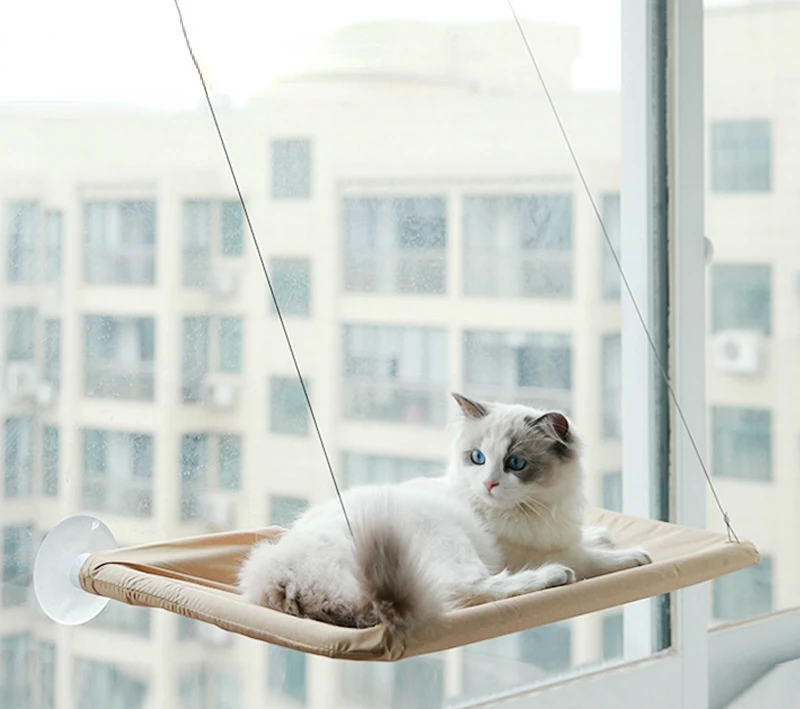 Cat Bed Window  Cat Window Hammock Window Perch Safety Cat Shelves Space Saving Window Mounted Cat Seat for Large Cats Cat Bed