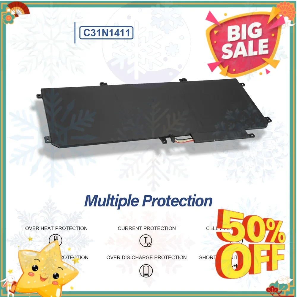 SWZY C31N1411 Laptop Battery Compatible for ASUS ZenBook C31N1411 UX305 UX305F UX305FA UX305C UX305CA U305 U305F U305FA U305UA U