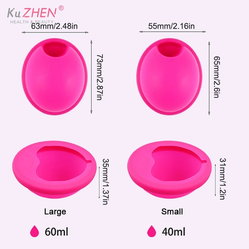 1pc silicone menstrual Flat Fit Design Extra Thin Reusable Silicone Menstrual Disc For Women Menstrual With Pull Tab Sterilizing