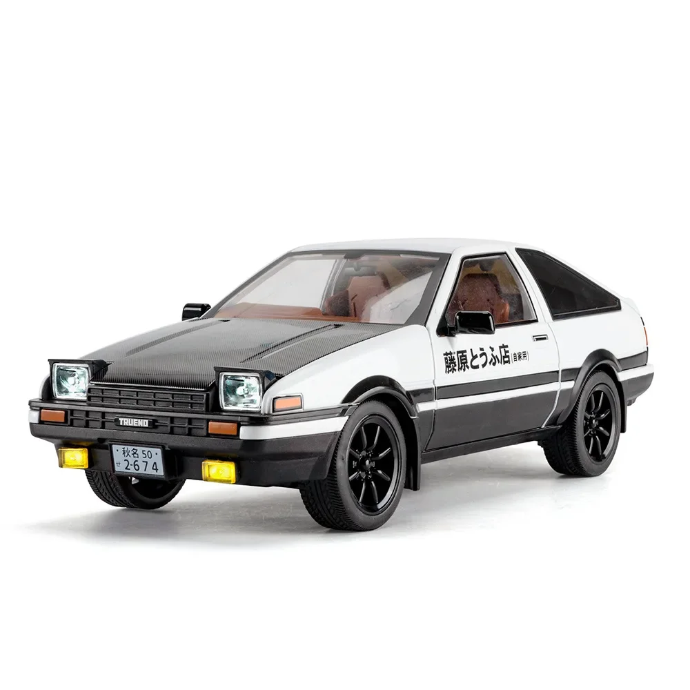 1:18 AE86 Initial D Model Samochodu Wyścigowego z Odlewu Metalowego Mini GT Modne Ozdoby Prezent dla Przyjaciela z Motywem Initial D