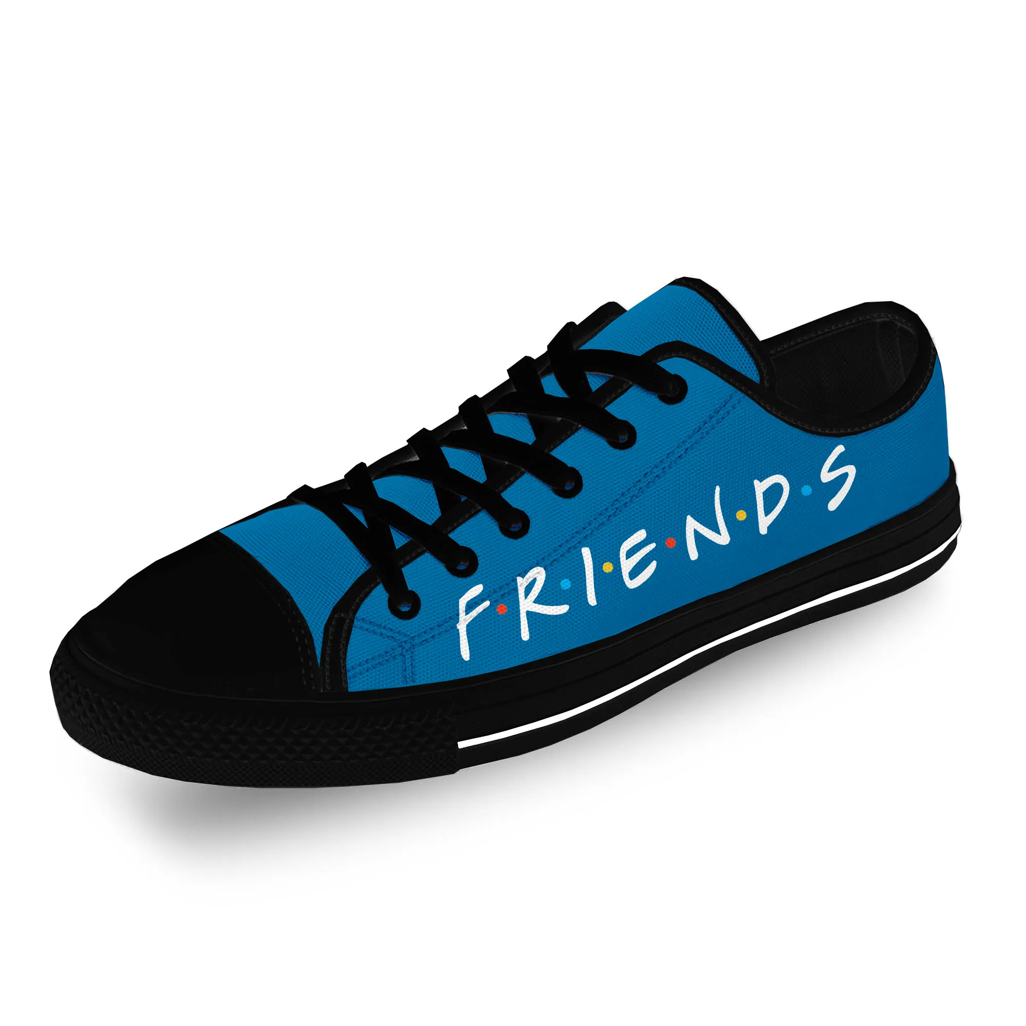 Friends TV Show Anime Cartoon Casual Cloth 3D Print Low Top Canvas Fashion Shoes Men Women Lightweight Breathable Sneakers