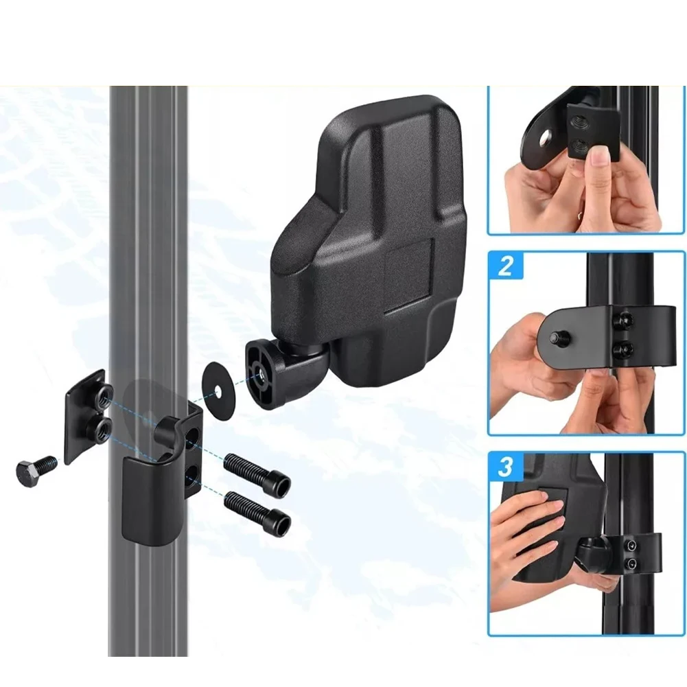 

Регулируемые боковые зеркала для внедорожников, черные, не деформируются, быстрая установка, для Ranger 570