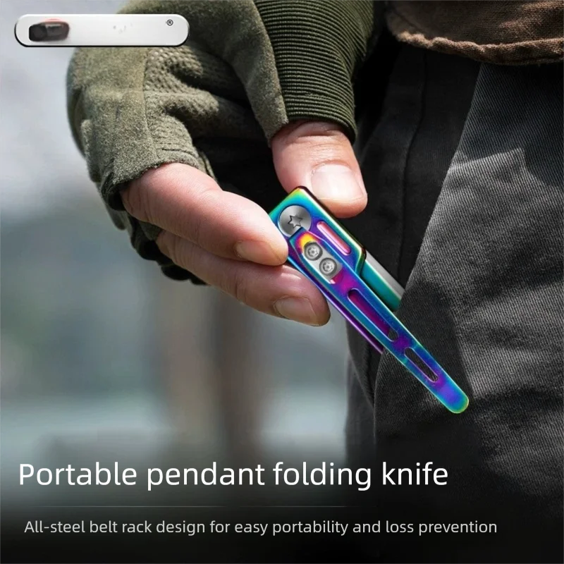 Mini Stainless Steel Scalpel With Belt Clip Multifunctional Bottle Opener Folding Knife EDC Outdoor Knife Replaceable Blade