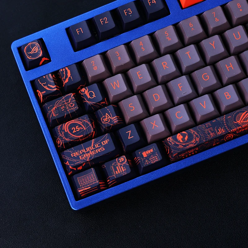 Capuchons de touches de jeu en PBT, colorés, pour clavier de jeu, profil Cherry, pour la république ROG des joueurs, 1 ensemble, GK2000