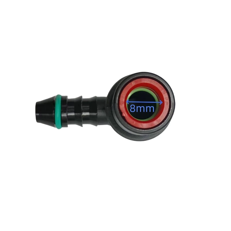 8 ID6 SAE fuel line quick connector plastic 8mm female connector fittings joint for petrol and diesel for car 2pcs