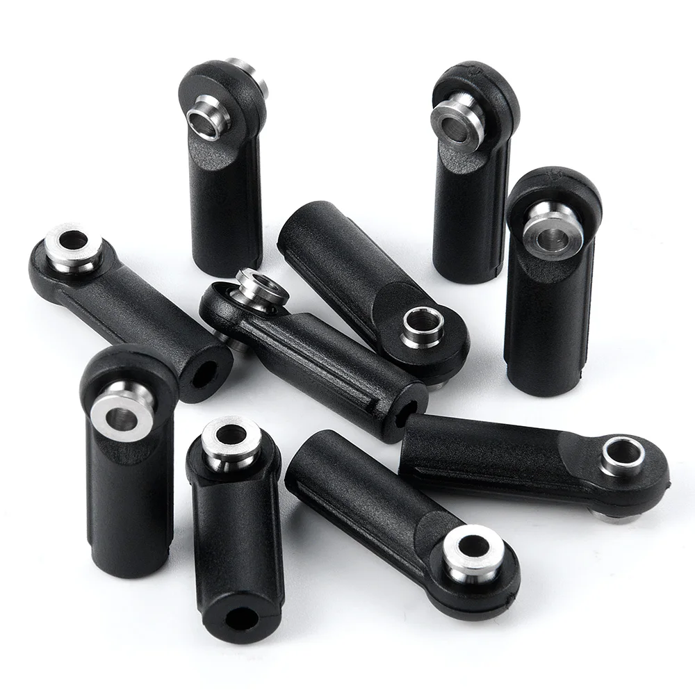 YEAHRUN 10Pcs M4 Rod Ends Plastic Link Balls Head Linkage Joint for Axial SCX10 D90 Wraith TRX4 TRX6 1/10 RC Crawler Car Parts