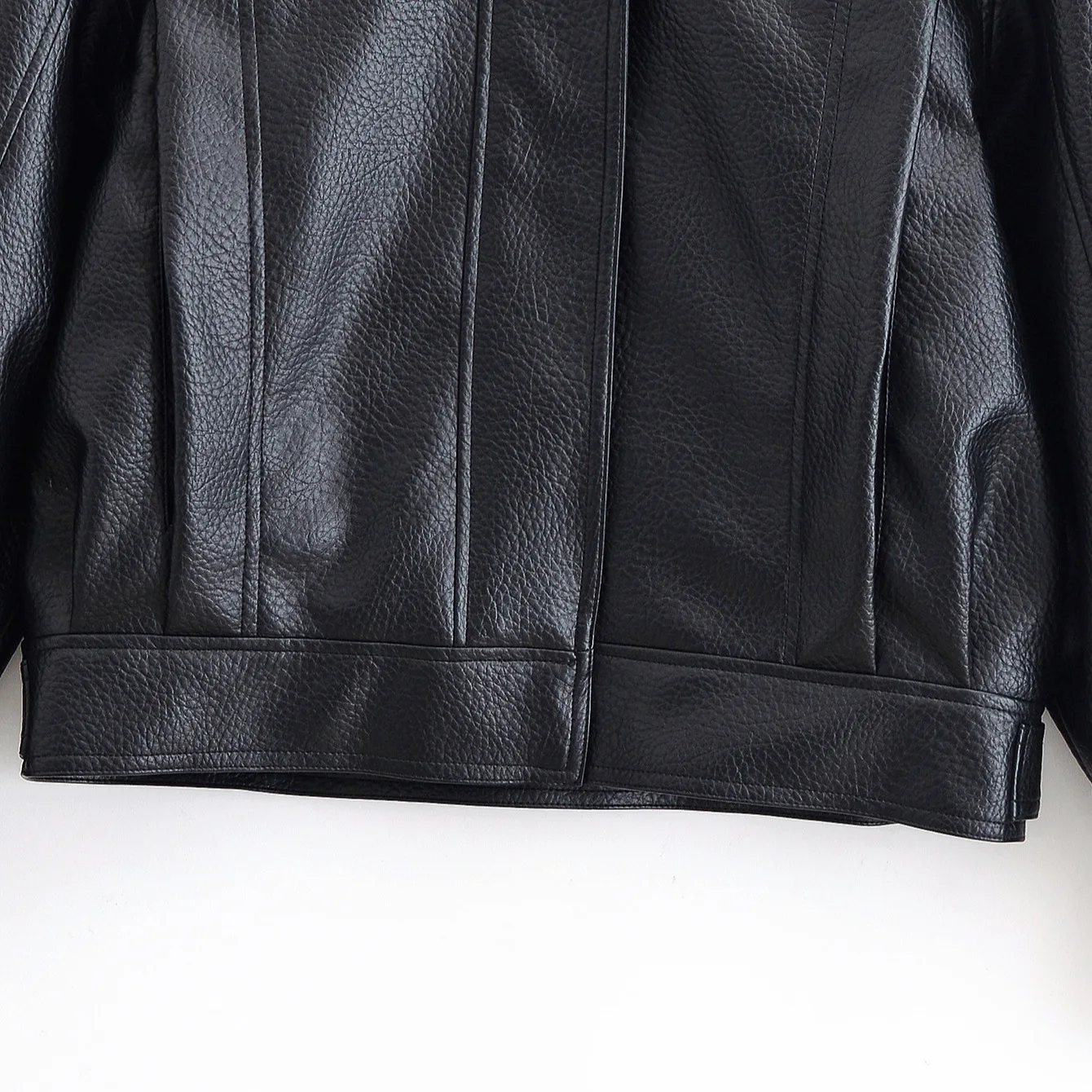 Giacca casual in ecopelle da donna Cappotti in pelle PU solida Colletto rovesciato Capispalla caldo Autunno Inverno Giacche Cappotti Traf