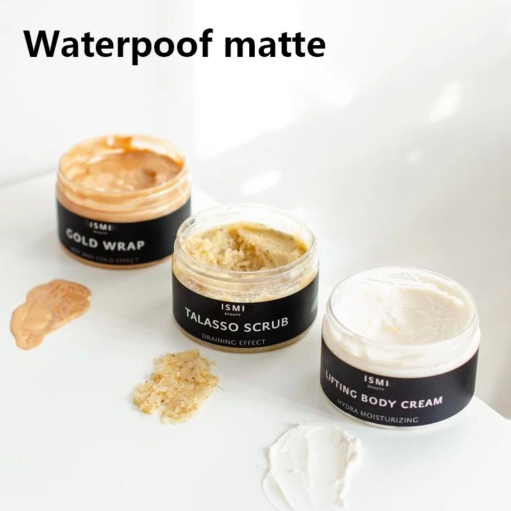 Custom Waterproof Jar Pot Bottle Sticker Personalized Makeup Cosmetics Cream Label Adhesive Skincare Product Packaging DIY