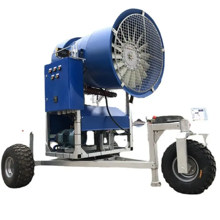 Mobile Ski Resort Snow Parks Winter Leisure Snowmaking Machine Equipment Cannon Fan Generator Shed