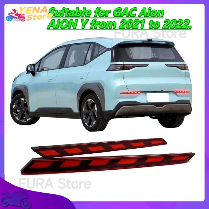 

Car flashing LED rear bumper lights and reflective taillights. Suitable for GAC Aion AION Y from 2021 to 2022.