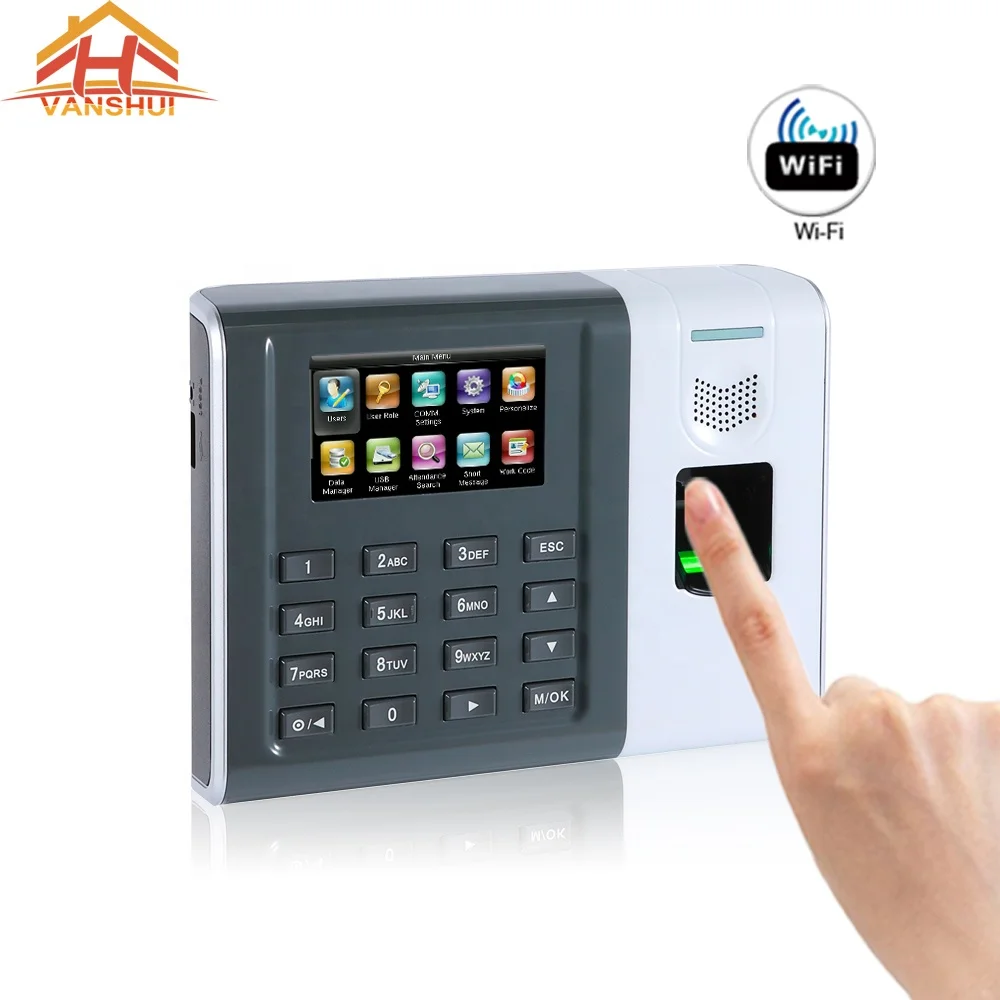 WIFI Communication Biometric Fingerprint Time Attendance machine with TCP/IP
