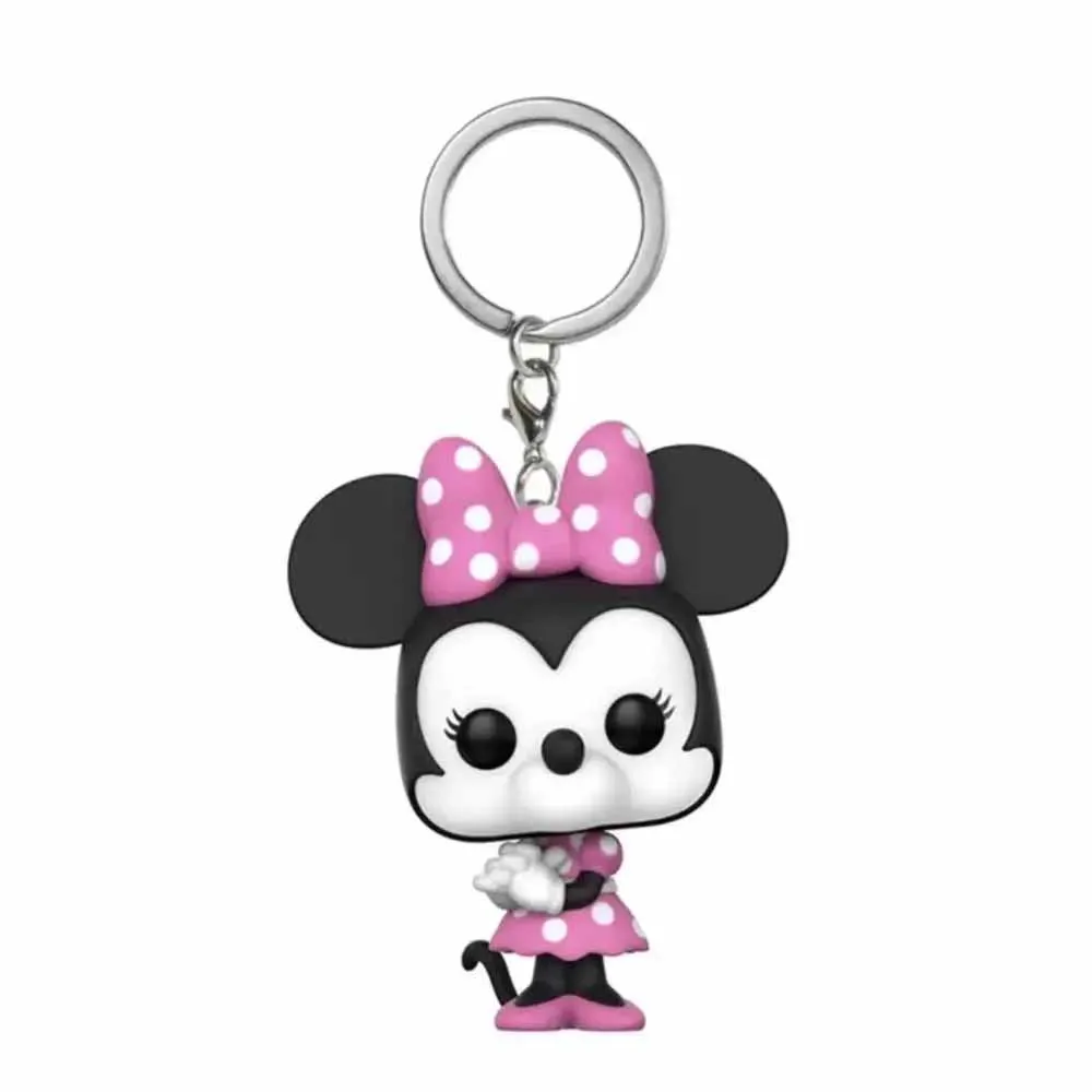 Keychain Disney Anime Keychain Cartoon  Mickey Minnie  Mcduck Webby Donald Figure Collection Toys