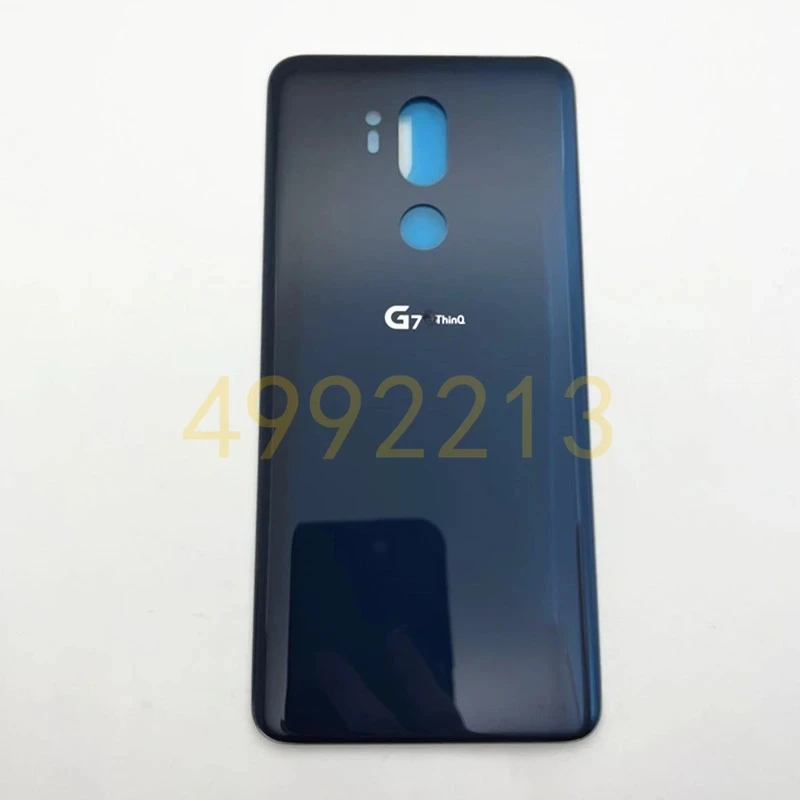 Back Glass Rear Door Panel Housing Case for LG G7 ThinQ G710EM Battery Cover with Camera Lens Replacement