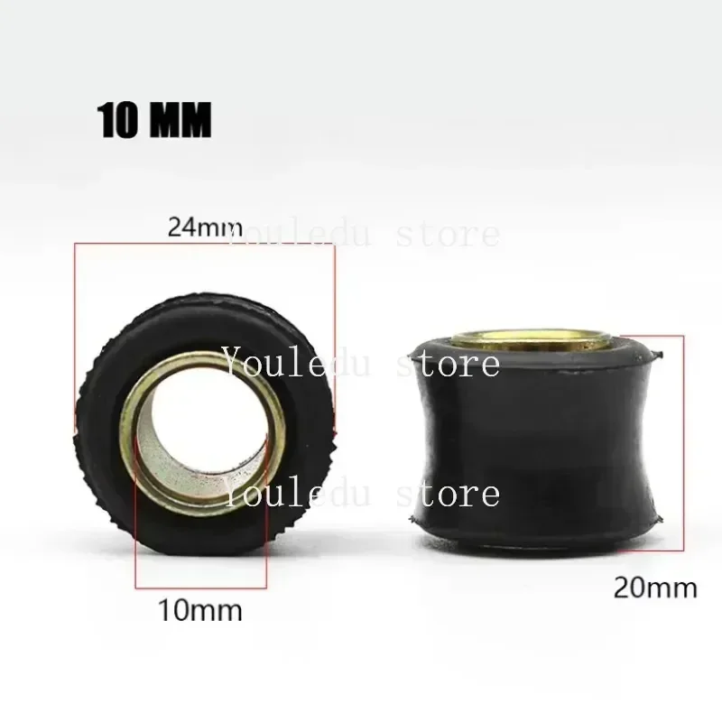 2pcs Universal Motorcycle 10MM 12MM Rear Shock Absorber Sleeve Buffer Rubber Ring Bushing Fixed Ring Rear Sleeve Scooter