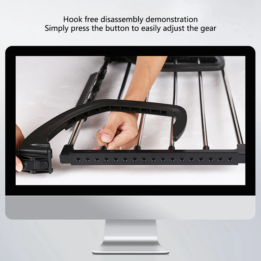 AC76-Balcony Drying Shoe Rack Folding Window Diaper Drying Rack Laundry Clothes Dryer, Indoor Towel Storage Rack