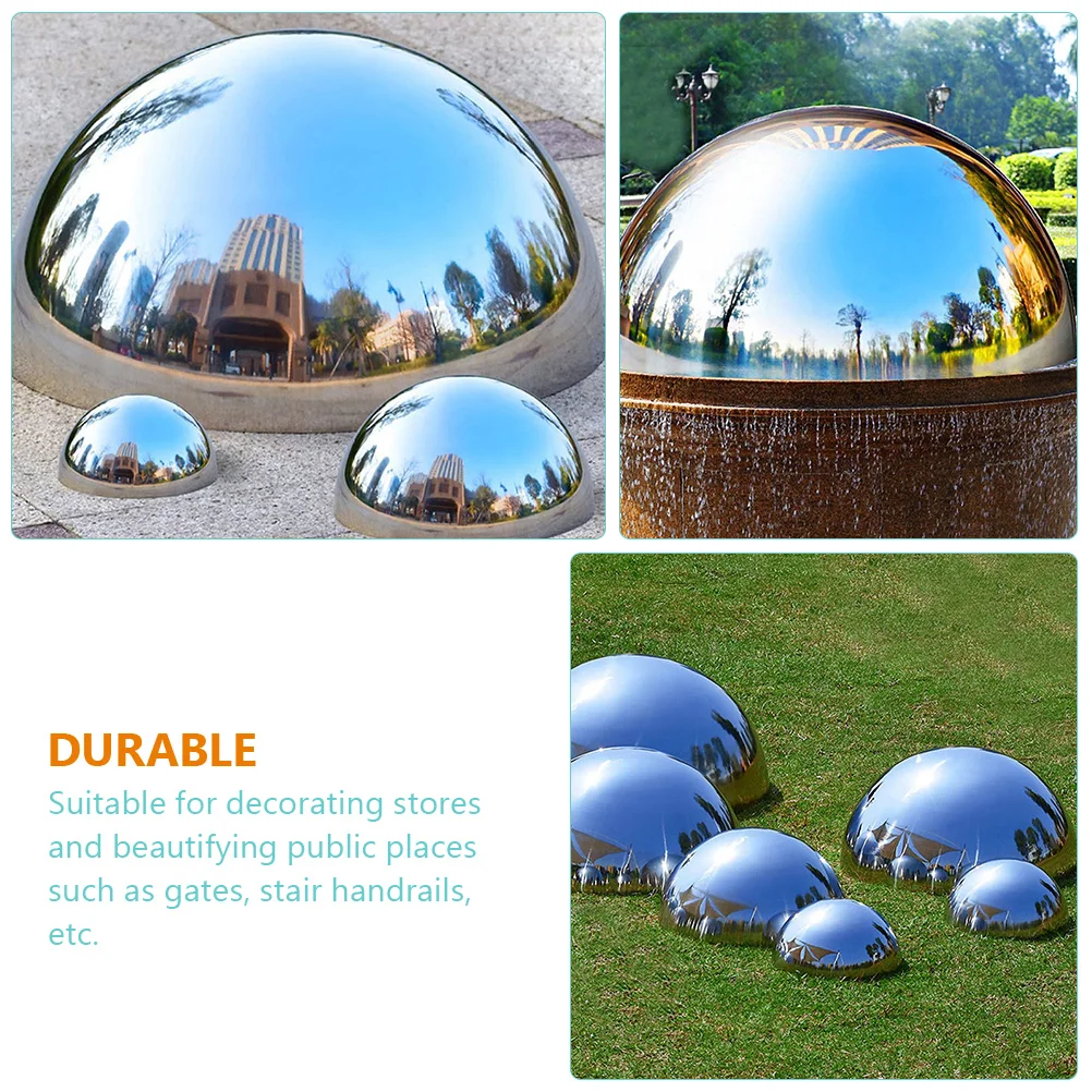 4 Pcs Garden Reflector Mirror Spheres Decorative Ball Garden Spheres Hollow Reflection Surface Globe