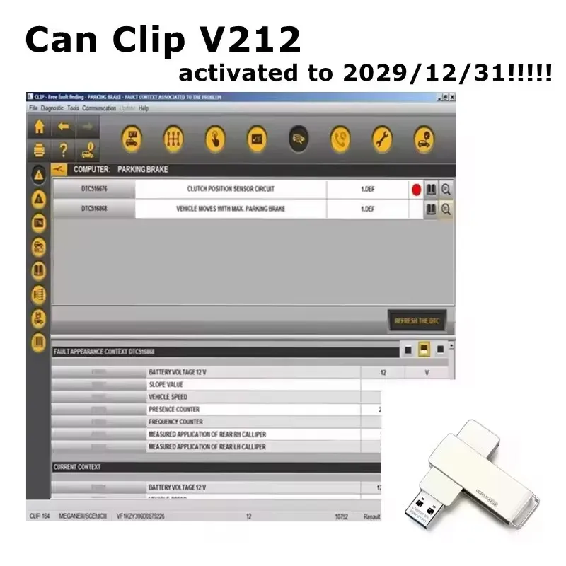 

2025 Latest Version Can Clip V237 SW V215 V212 V209 V220 For Diagnostic Tool Renault Reprog V191 Dialogys V4.72 Automot