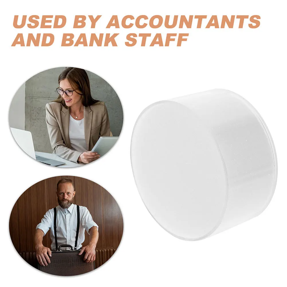 12 قطعة وسادة الاصبع الرطب لعد المال امتصاص سريع هيكل دائري عالية الامتصاص الإسفنج النقدية التعامل مع وثيقة المساعدة