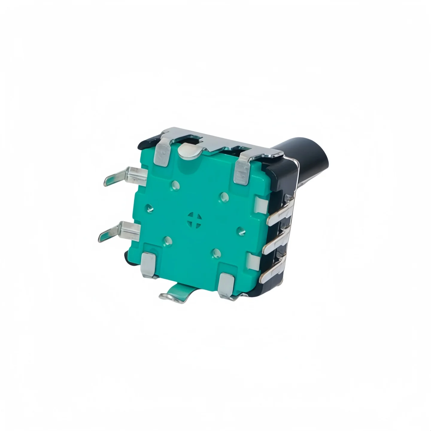 5pcs 360 Degree Rotary Encoder EC12 RE12 Audio Encoder Coding 5Pin 24 Position With Push Button Switch Handle Length 15MM